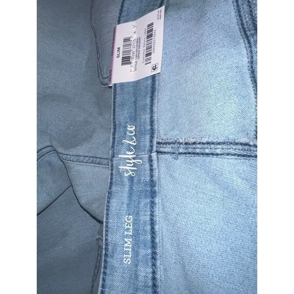 Style & Co Plus Size Slim Leg Jean Size 22W - Picture 5 of 7